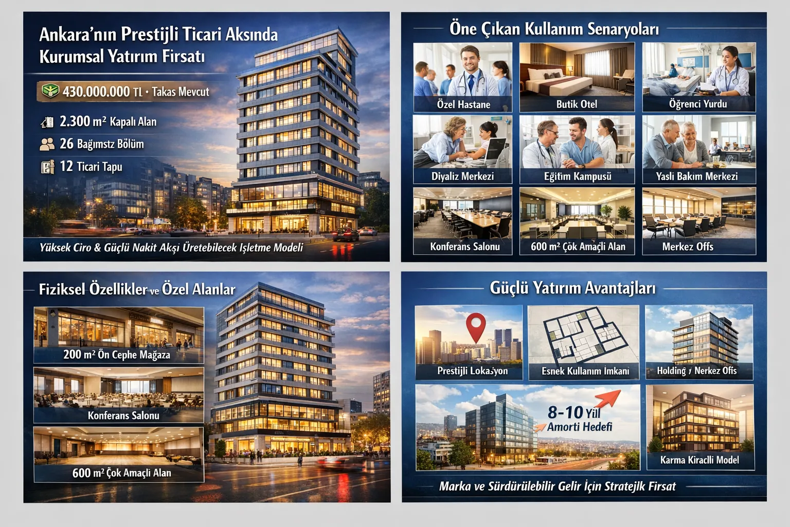 Ankara’nın Prestijli Ticari Aksında Kurumsal Yatırım Fırsatı
